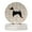 Multi Color, variant on Basenji Merry Christmas Large Sandstone Coasters Pack of 4 4 in x 4 in