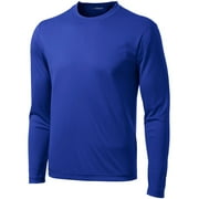 DRIEQUIP Men's Long Sleeve Moisture Wicking Athletic T-Shirt