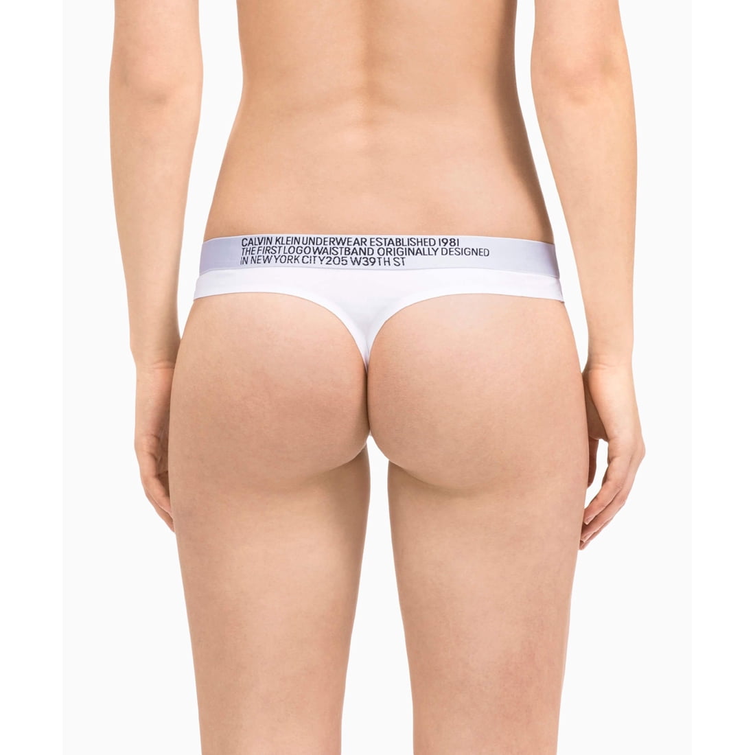 Calvin Klein Underwear Statement 1981 Thong Grey Heather Large