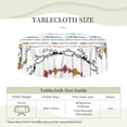 thumbnail image 6 of ZNDUO Element Vintage Embroidery Pattern Round Tablecloth, Anti-fouling and Anti-wrinkle Washable Polyester Table Cloth, 60 inch, 6 of 8