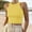 Yellow, variant on Pxiakgy Crop Tank Tops for Women Sleeveless Color Tops Solid Women's Tank Short Round Neck Vest Women's Blouse Going Out Tops Workout Camis Shirts Black L