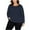 Blue - navy, variant on I.N.C Womens Ribbed Basic T-Shirt, Pink, Plus Size, 2X