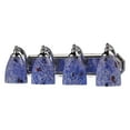 thumbnail image 4 of Vanity Bathbar-Bulb:Incandescent Bulb,Finish:Aged Bronze,Number of Lights:4,Shade:Starburst Blue, 4 of 4