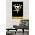 thumbnail image 2 of NHL Pittsburgh Penguins - Logo 21 Wall Poster, 22.375" x 34", Framed, 2 of 3