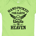thumbnail image 4 of Inktastic Handpicked for Earth by My Uncle in Heaven with Angel Wings Boys or Girls Baby Bodysuit, 4 of 5
