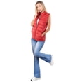 thumbnail image 2 of Chaleco Ligero Para Dama, Acolchonado Cuello alto, Ligero, Con Cremallera, Chaleco Basico Puffer Acolchado Para Dama, 2 of 5