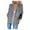 Gray, variant on Women's Plus Size Full Zip up Hoodie Jacket Lightweight Long Sleeve Hooded Sweatshirt Coat with Pockets