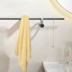 thumbnail image 5 of Toalla de baño absorbente suave y gruesa grande 70x140cm Tela de vellón de secado rápido para baño Ducha Gimnasio Piscina Yoga Hotel Home Gris Amarillo Marrón con lazo para colgar, 5 of 7