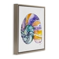 thumbnail image 2 of Stupell Industries Contemporary Sunlit Striped Nautilus Brown Floating Frame Canvas Art, 18 x 18, by Shelly Craig, 2 of 8