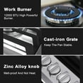 thumbnail image 6 of 36 inch Gas Cooktop with Griddle, Bulit-in Gas Stove Top with 5 Burner, NG/LPG Convertible Cooktops, 5 Burner Propane Cooktop with Thermocouple Protection, Stainless Steel, 6 of 6