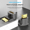 thumbnail image 2 of Adaptador HDMI VENTION codo 270° 4K 60Hz Macho-Hembra, 2 of 6