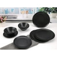 thumbnail image 3 of (2 pack) Mainstays 12-Piece Eco-Friendly Dinnerware Set, Black, 3 of 9