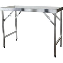 SSTABLEFD Stainless Steel Portable Folding Work Table