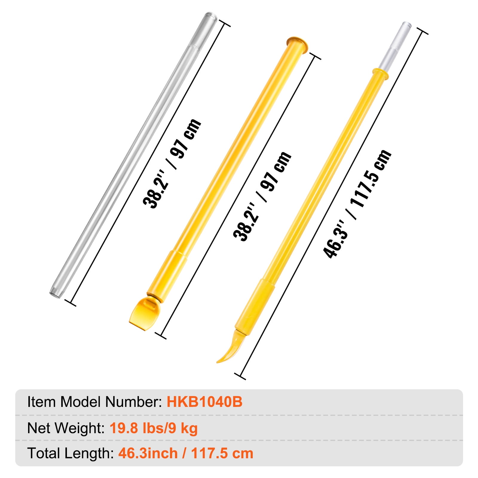 VEVOR Tire Slide Hammer Bead Breaker Heavy-Duty Ram Bar for Car Truck Trailer
