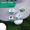 thumbnail image 3 of czcpp-Funny Ball Marker Hat Clip, Magnetic Enamel Golf Ball Markers for Putting Green, Golf Ball Marker with Magnetic Hat Clip, Unique Gift for Golf Lovers, 3 of 4