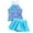 Blue, variant on Hiijoy Toddler Girls Swimsuit Scales Print Tankini Top Skort Bathing Suit Swimwear