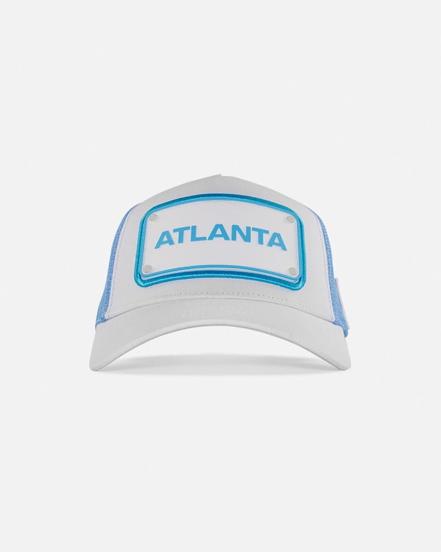 FIFA World Cup 2026 Rubber Host City Patch Trucker Soccer Cap - Atlanta