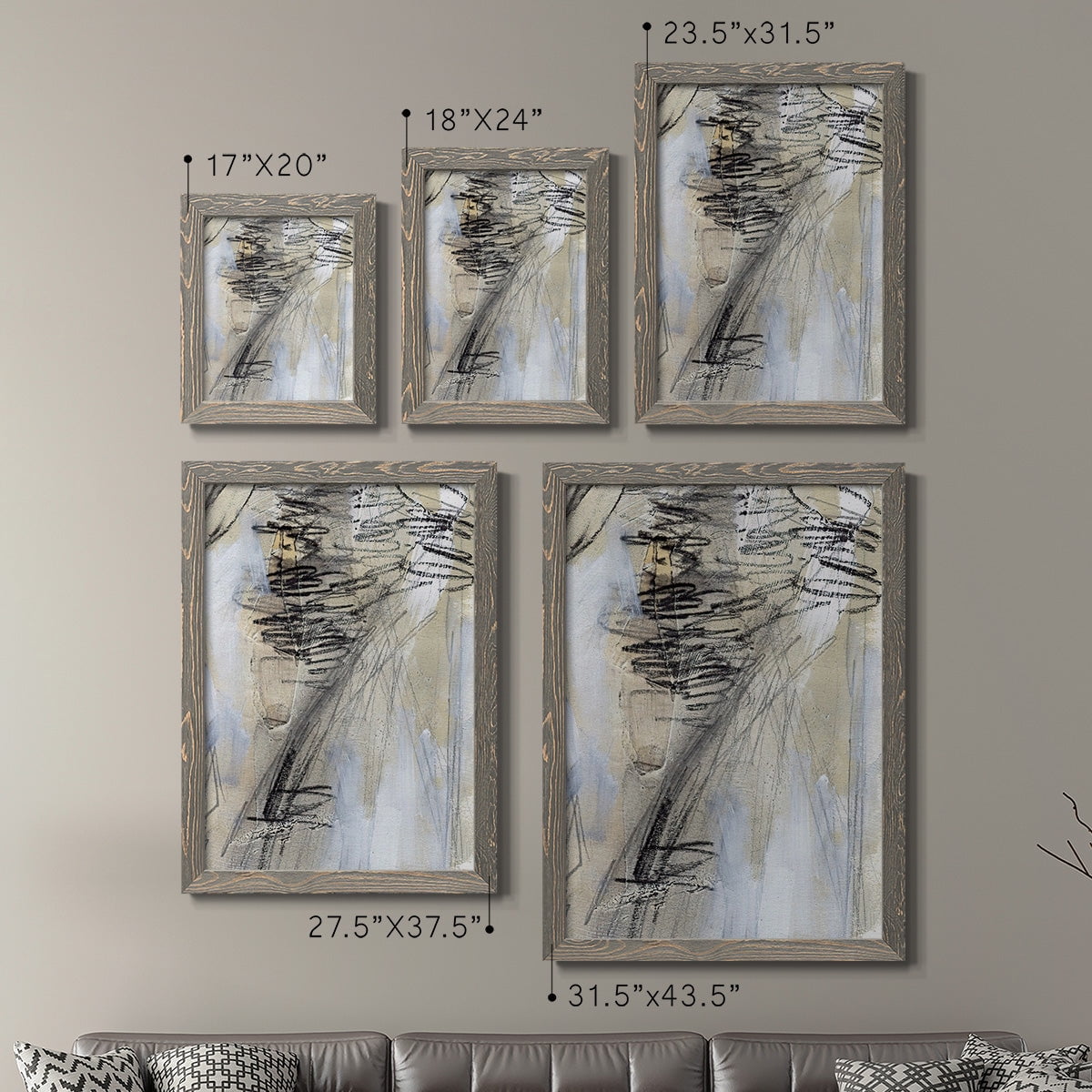 Masked Notes V - Premium Framed Canvas 2 Piece Set - Ready to Hang