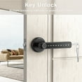 thumbnail image 6 of IRONZON Fingerprint Door Lock F190 Black Keyless Entry with Handle, 6 of 7