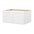 thumbnail image 2 of Furinno Shaker Wall Refrigerator Kitchen Cabinet with 2 Doors, Ready to Assemble, 24 D x 36 W x 18 H, White, 2 of 6