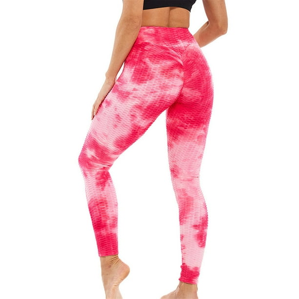 Aunavey - Aunavey Tie Dye Scrunch Booty Yoga Pants High Waisted ...