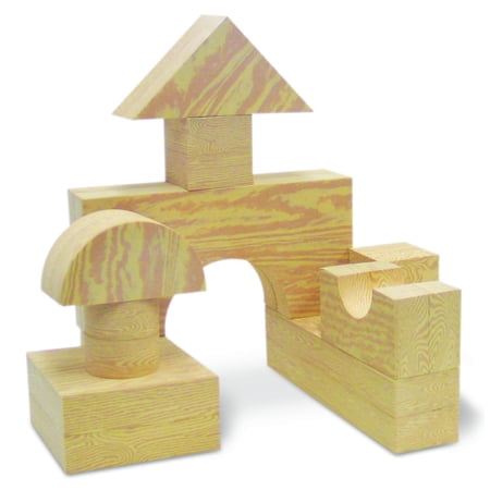 Edushape Big Wood-Like Blocks, 32-Piece