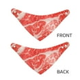 thumbnail image 6 of Kll Beef Steaks Dog Bandanas,Triangle Reversible Pet Scarf For Small Medium Large And Extra Large Dogs-Large, 6 of 7
