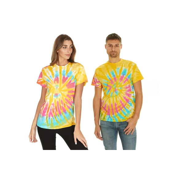 Daresay Tie Dye Style T-Shirts Men - Fun, Multi Color designs Tops