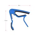 thumbnail image 5 of Aleación de aluminio Cambio rápido Guitar Capo Clamp Solo para Guitarra acústica Folk Ukulele bajo Abanopi Capo, 5 of 5