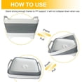 thumbnail image 4 of Collapsible Dish Basin & Sink Tub with Drain Plug – 2.4 Gal Bottle Wash Basin, Bottle Washing Bin for RV, Camping, Kitchen | Collapsible Water & Bottle Basin (Grey), 4 of 7