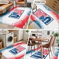 thumbnail image 6 of Independence Day Washable Area Rugs 3'x5', Patriotic USA Flag Red Blue Stripe Star Low Pile Throw Living Room Rug Non-Slip Sturdy Edge Binding Carpet for Indoor Entryway Bedside Kitchen, 6 of 9