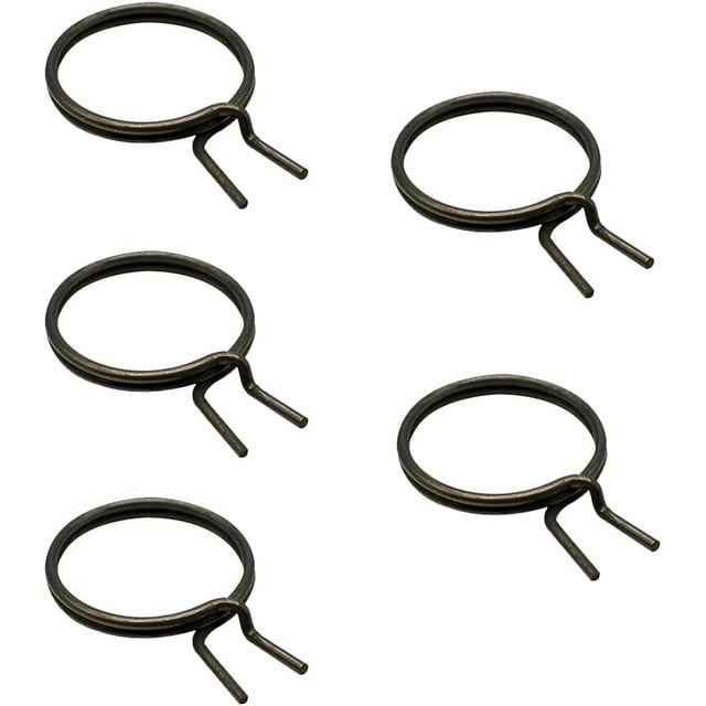 HUGFEGWE 5 Pcs Poignée de Porte de Remplacement en Acier au Carbone Poignée de Retour de Torsion 19mm ID Plat et Rond Fil de Ressort, Poignées de Porte Verrouillage Réparation Interne Remplacement (FMTB-MSE) U2536-10907