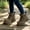 Khaki, variant on Boys Girls High Top Combat Boots 4-11 Years Little Kids Hiking Work Boots with Side Zipper Easy of Use, Lace up for Fit, Cushioned Insole, Outdoor Casual Style, School, Everyday Wear