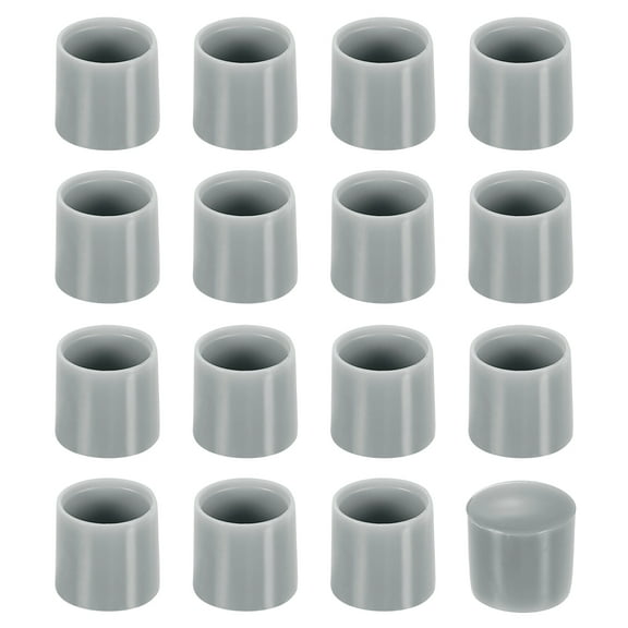 36 Pack Chair Leg Caps, 14mm (5/9 Inch) Non-Slip Chair Leg Tips, Grey
