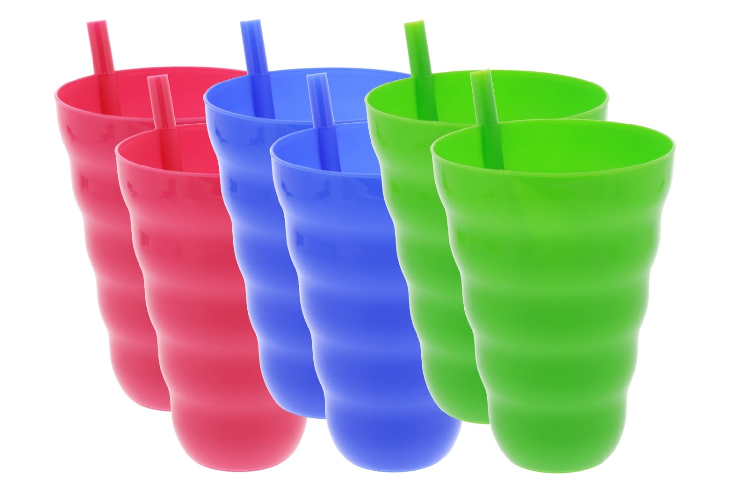 Arrow SipACup with Built In Straw For Kids Includes Blue, Green, Pink