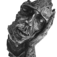 thumbnail image 2 of Estatua Del Pensador Resina El silencio es oro Escultura Adornos Pensador abstracto Estatua Artesanías (E) Wdftyju Libre de BPA, 2 of 3
