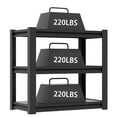 thumbnail image 3 of 40-50 Gallon Fish Tank Stand - Metal Aquarium Stand, 31.5 "L x 18 "W x 34"H Adjustable Heavy Duty Reptile Tank Stand, Adjustable 3-Tier Fish Tank Rack Shelf for Home Office, Tank Not Included, 3 of 10