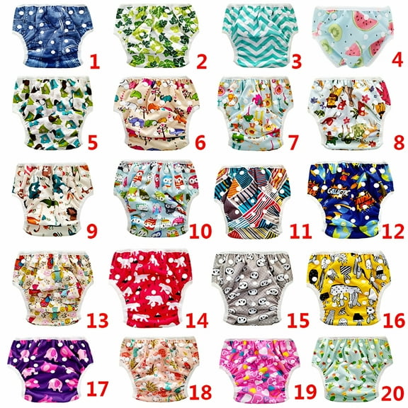 TELOLY Swim Diapers Reusable & Adjustable Baby Shower Gifts 0-3 Years