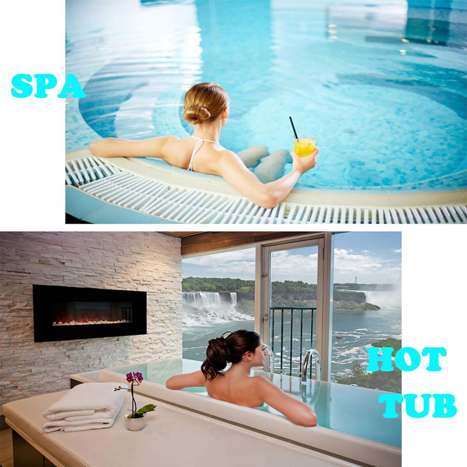 3 in 1 Swimming Pool SPA Hot Tub Water PH Chlorine Hardness Test Paper Strip yunbox299 50Pcs Pool & Spa Water Test Strips 