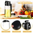 thumbnail image 5 of FELTECHELECTR Oil Dispensers Glass 1Set Spray Pour Oil Dispenser Black 2-in-1 Design, 5 of 6