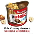 thumbnail image 4 of (4 pack) Nutella & GO! Chocolate Hazelnut Spread with Cocoa + Breadsticks, 10 Snack  Packs, 1.8 oz  Each, 4 of 15