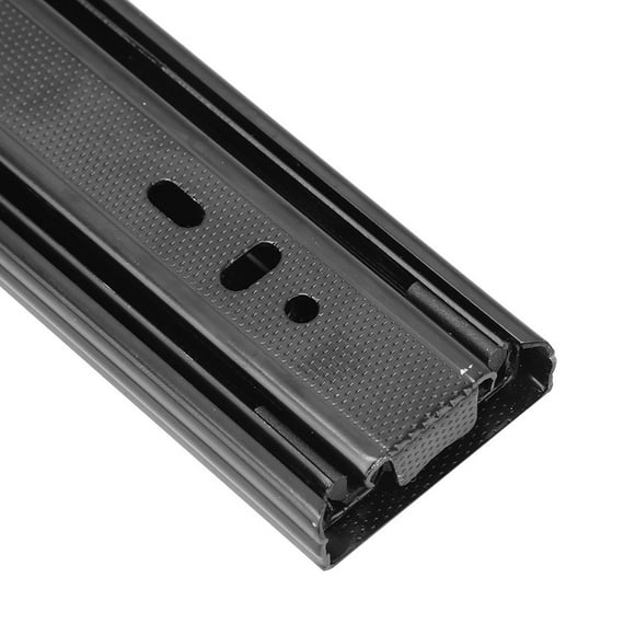 2 Pcs Drawer Slide Side Mount Full Extension Drawer Rails Cabinet Locking Rail Tool Box Runner 12in 3 Sections Ball Bearing Flexible Drawer Runners File Sliding Rail Kitchen Slider