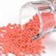 thumbnail image 1 of 11/0 Grade A Baking Paint Glass Seed Beads Round Light Coral 2.3x1.5mm Hole: 1mm about 5300pcs/50g, 1 of 4