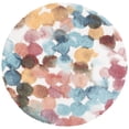 thumbnail image 2 of SAFAVIEH Calista Candis Abstract Dots Area Rug, Red/Blue, 3' x 3' Round, 2 of 11