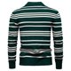 thumbnail image 3 of Ceisia Men's Fall/Winter Gift Casual Striped Knitted Fabric Turndown Collar/Lapel Long Sleeve Sweater - Comfortable Daily Out door Wear, 3 of 8