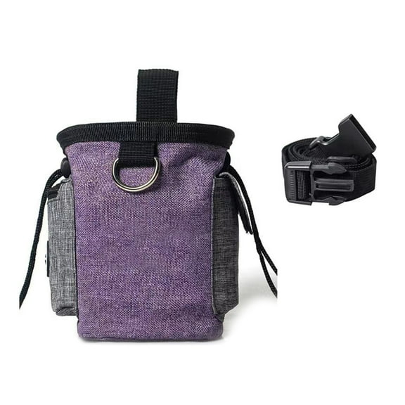 Dog Treat Pouch Pet Training Snacks Bag Holds Kibble, Poop Bags Dog Food-Carrier Waist Bag Dog Supplies