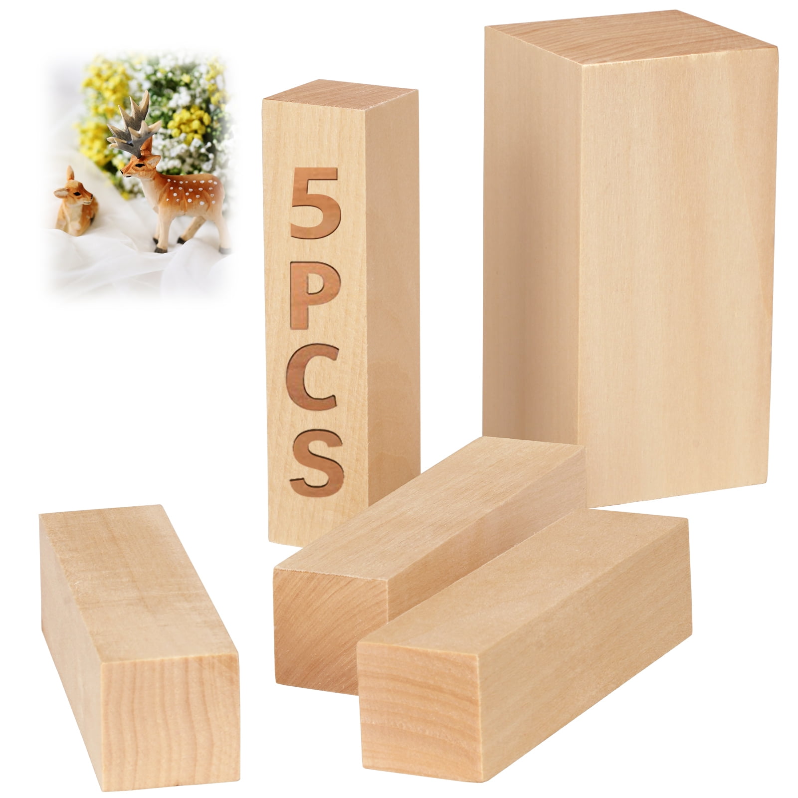 cubes Unfinished Wood Blocks for wood crafts Four 4 4 cm pieces 1 1/2 inch 