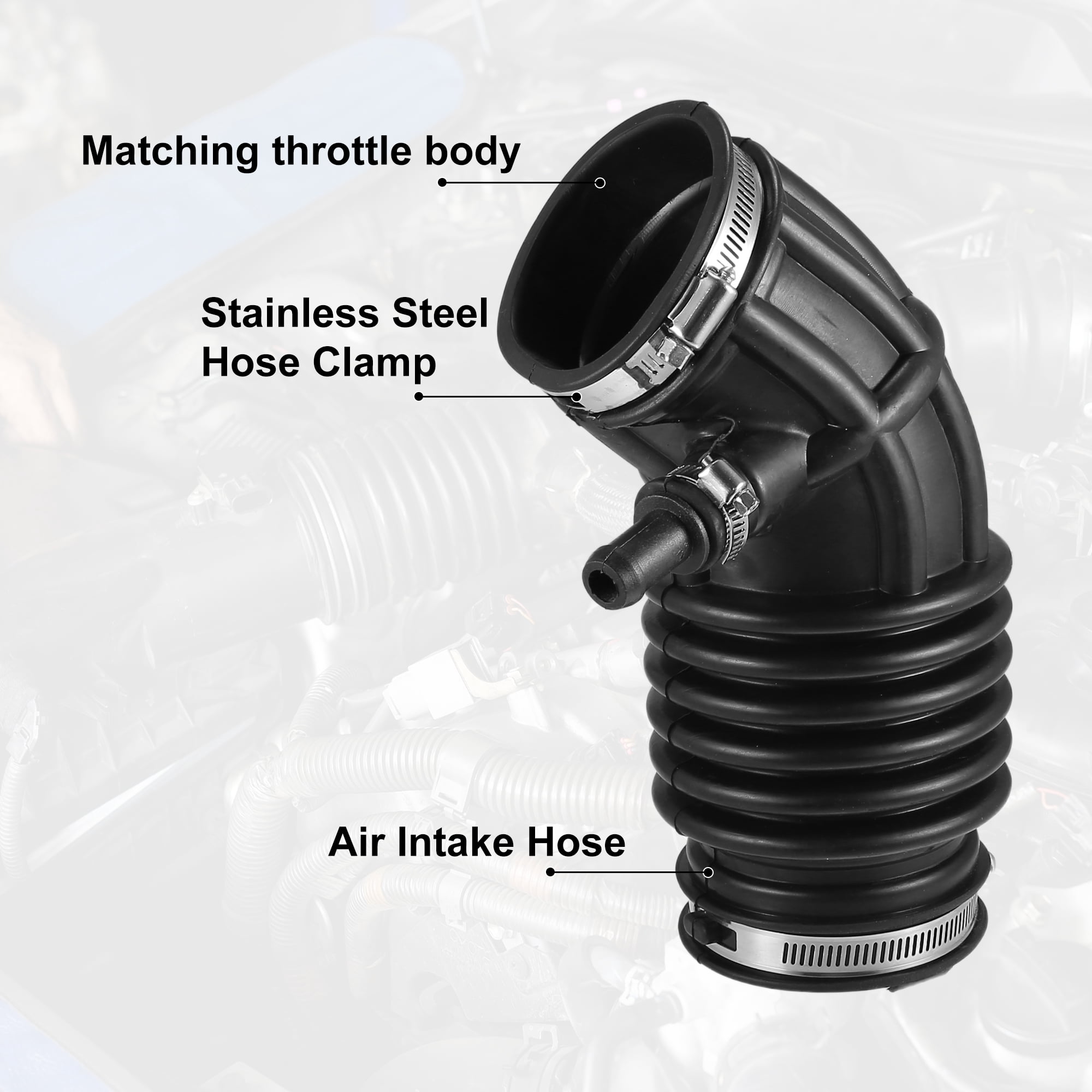 Unique Bargains Air Cleaner Intake Hose Tube for Nissan Altima 2007-2013 Black
