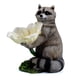 thumbnail image 1 of Estatua De Animales De Jardín Mapache Con Escultura De Flores Alimentador De Pájaros De Resina Para Decoración De Jardín Y Patio Serendint HA036434-00, 1 of 6