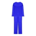 thumbnail image 4 of FDGIU Cozy Fleece Pajamas Set for Women‌, Loose Fit Winter Warm Sleepwear, Long Sleeve Winter Homewear Top & Pants, 4 of 6